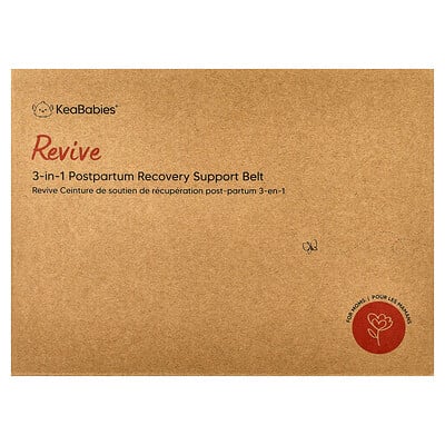 KeaBabies, Revive, 3-i-1 stödbälte för återhämtning efter förlossningen, M/L, Klassisk elfenben, 1 set