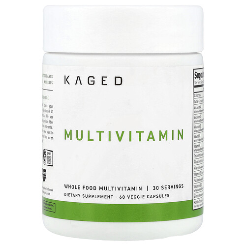 Kaged, Multivitamin, 60 Veggie Kapslar Kaged, Multivitamin, 60 Veggie Kapslar