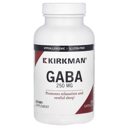 Kirkman Labs, GABA, 250 mg, 150 kapslar Kirkman Labs, GABA, 250 mg, 150 kapslar