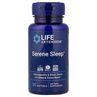 Life Extension, Serene Sleep, 30 mjukgelkapslar