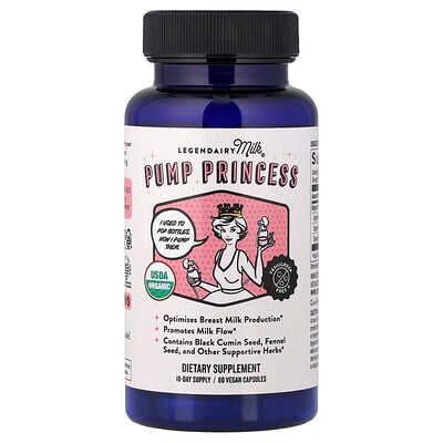 Legendairy Milk, Pump Princess, 60 Veganska Kapslar