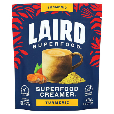 Laird Superfood, Superfood-grädde, gurkmeja, 227 g