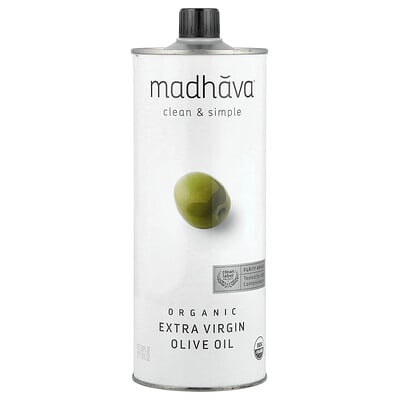 Madhava, Ekologisk extra virgin olivolja, 33.8 fl oz