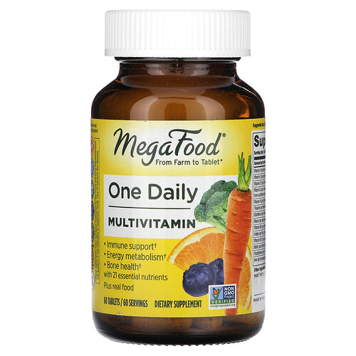 MegaFood, En daglig multivitamin, 60 tabletter MegaFood, En daglig multivitamin, 60 tabletter