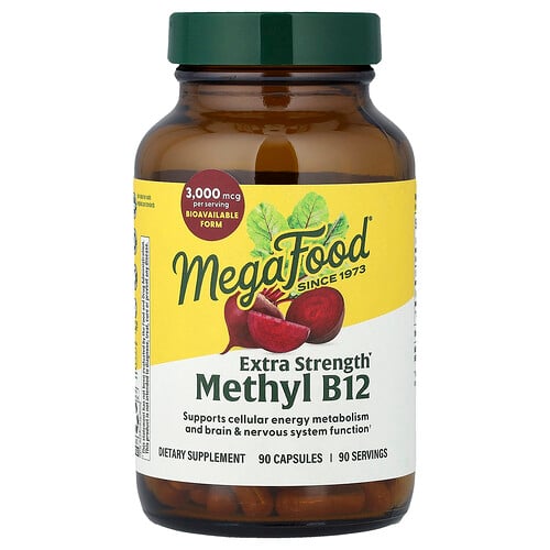 MegaFood, Metyl B12, 90 kapslar