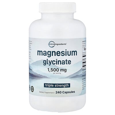 Micro Ingredients, Magnesiumglycinat, 240 kapslar