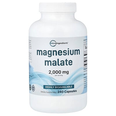 Micro Ingredients, Magnesiummalat, 240 kapslar (500 mg per kapsel)