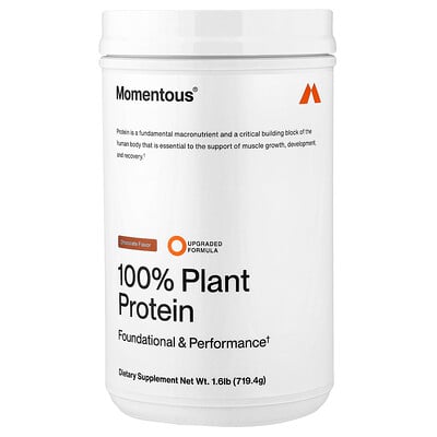 Momentous, 100 % växtprotein, choklad, 719,4 g