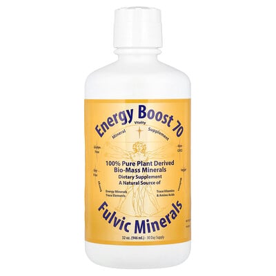Morningstar Minerals, Energy Boost 70, fulvinmineraler, 946 ml