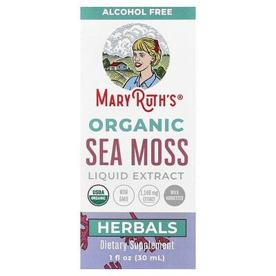 MaryRuth's, Ekologiskt flytande extrakt av havsmossa, alkoholfritt, 1 140 mg, 1 fl oz (30 ml)