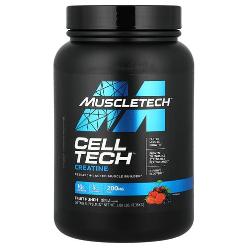 MuscleTech, Cell-Tech™ Kreatin, Fruit Punch, 1.36 kg (3 pund)