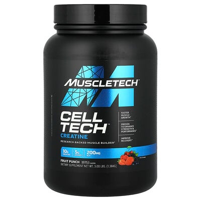 MuscleTech, Cell-Tech™ Kreatin, Fruit Punch, 1.36 kg (3 pund)