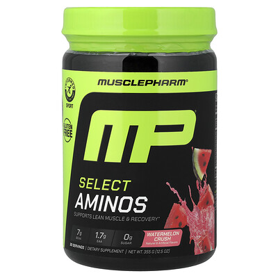 MusclePharm, Select Aminos, Vattenmelonkross, 355 g