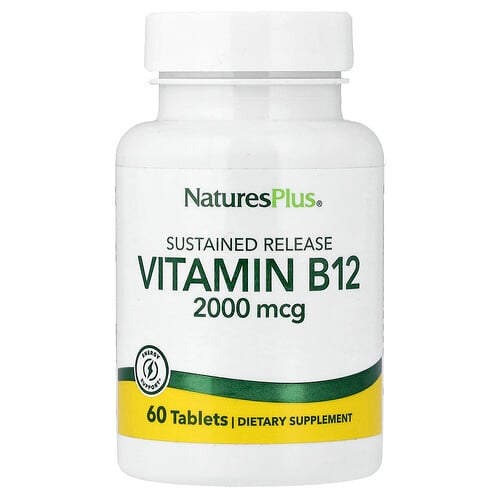 NaturesPlus, Vitamin B12, fördröjd frisättning, 60 tabletter