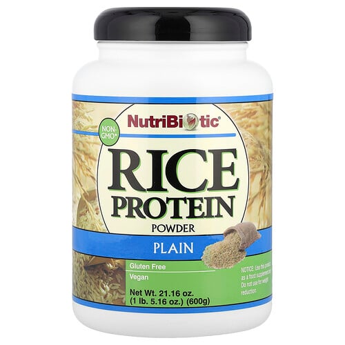 NutriBiotic, Risproteinpulver, naturell, 600 g