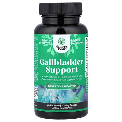Nature's Craft, Gallblåsestöd, 60 kapslar