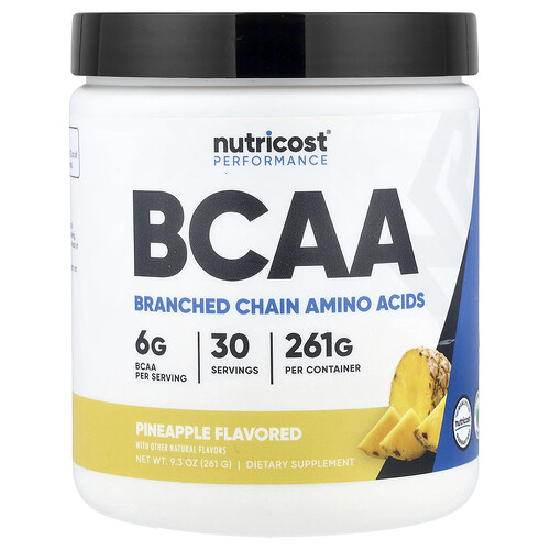 Nutricost, Performance, BCAA, Ananas, 261 g