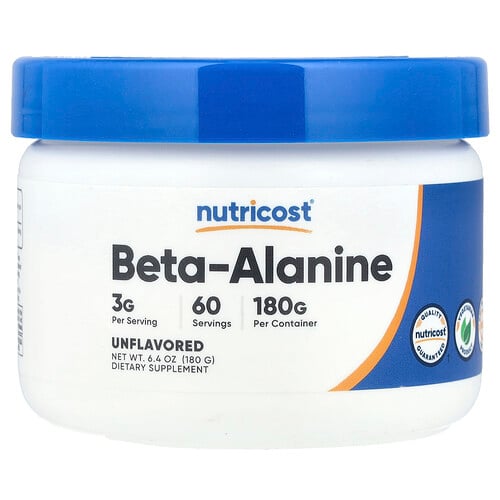 Nutricost, Beta-alanin, osmaksatt, 180 g Nutricost, Beta-alanin, osmaksatt, 180 g