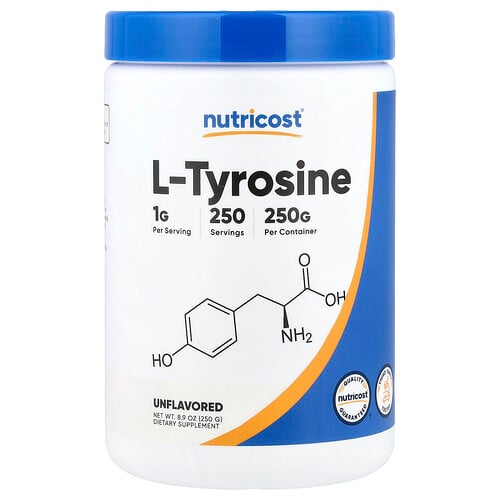 Nutricost, L-tyrosin, osmaksatt, 250 g Nutricost, L-tyrosin, osmaksatt, 250 g
