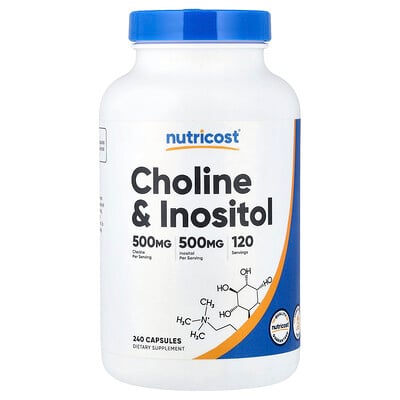 Nutricost, Kolin och inositol, 240 kapslar