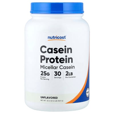 Nutricost, Kaseinprotein, utan smak, 907 g