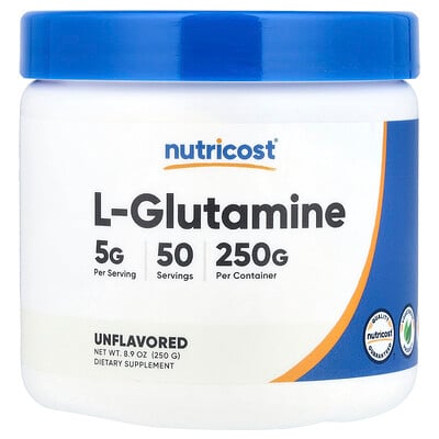 Nutricost, L-Glutamin, Osmaksatt, 250 g