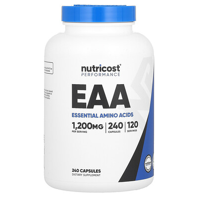Nutricost, Performance, EAA, 240 kapslar