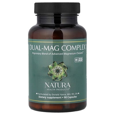 Natura Health Products, Dual-Mag Complex®, 90 kapslar