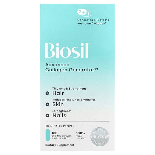 Biosil, Advanced Collagen Generator®, 180 originalkapslar