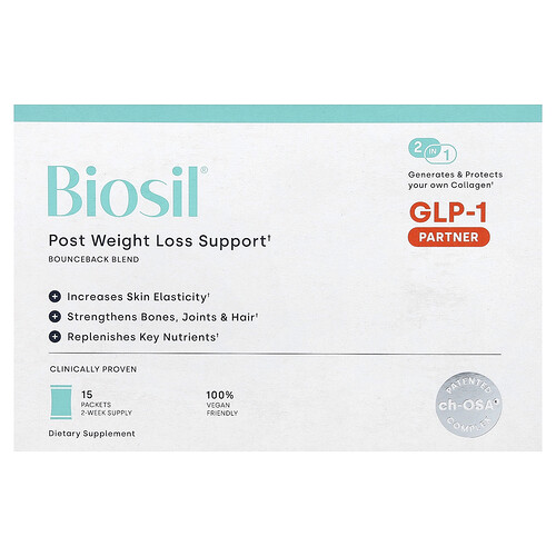 Biosil, Stöd efter viktminskning, 15 paket
