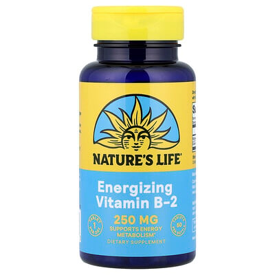 Nature's Life, Energigivande vitamin B-2, 50 tabletter