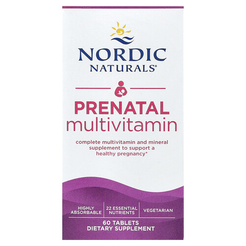 Nordic Naturals, Prenatal multivitamin, 60 tabletter Nordic Naturals, Prenatal multivitamin, 60 tabletter