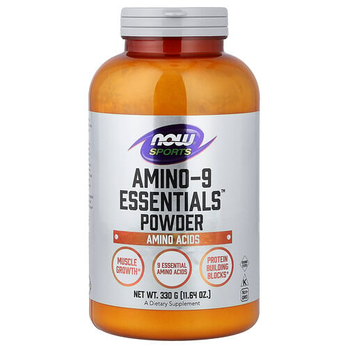 NOW Foods, Sport, Amino-9 Essentials™ Pulver, 330 g NOW Foods, Sport, Amino-9 Essentials™ Pulver, 330 g