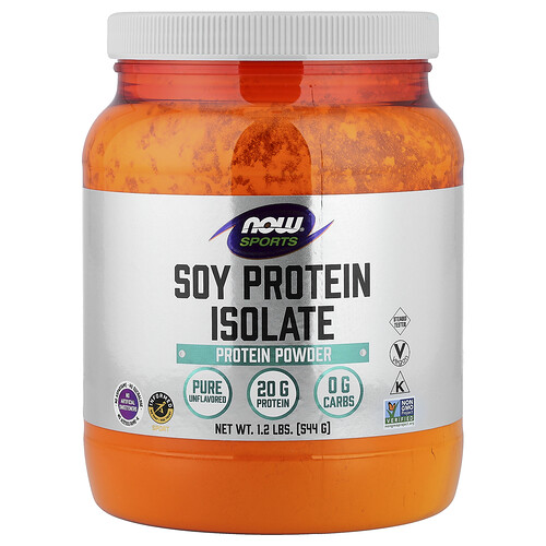 NOW Foods, Sport, sojaproteinisolat, rent osmaksatt, 544 g NOW Foods, Sport, sojaproteinisolat, rent osmaksatt, 544 g