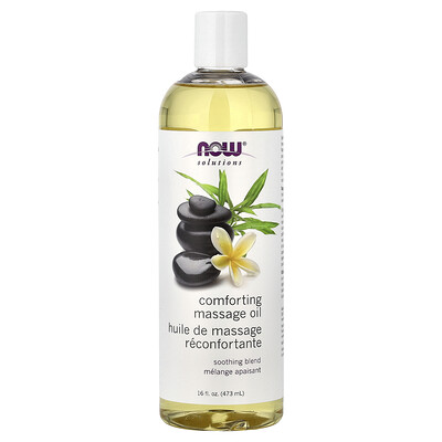 NOW Foods, Solutions, Lindrande massageolja, 473 ml