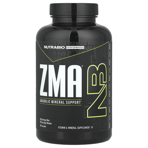 NutraBio, ZMA®, 180 kapslar NutraBio, ZMA®, 180 kapslar