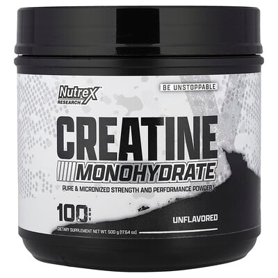 Nutrex Research, Kreatinmonohydrat, utan smak, 500 g