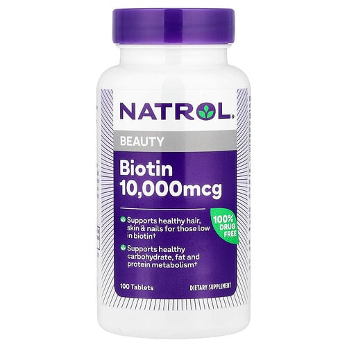 Natrol, Biotin, 100 tabletter