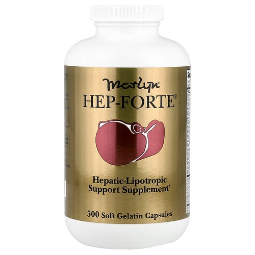 Naturally Vitamins, Marlyn®, Hep-Forte®, 500 mjuka gelatinkapslar