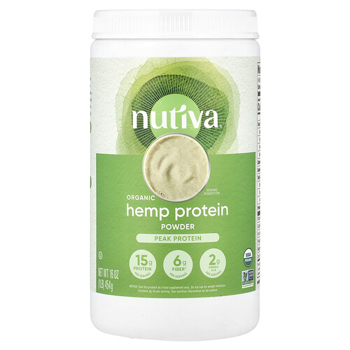 Nutiva, Organiskt hampaproteinpulver, 454 g Nutiva, Organiskt hampaproteinpulver, 454 g