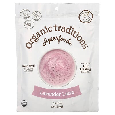 Organic Traditions, Superfoods, Lavendel Latte, 150 g