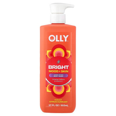 OLLY, Ljus, vitaminberikad duschtvål, strålande citrusvinbär, 502 ml