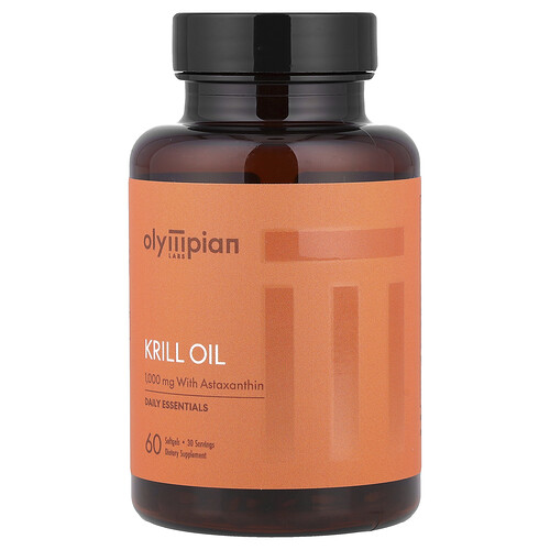 Olympian Labs, Krillolja, 60 mjukgelkapslar Olympian Labs, Krillolja, 60 mjukgelkapslar