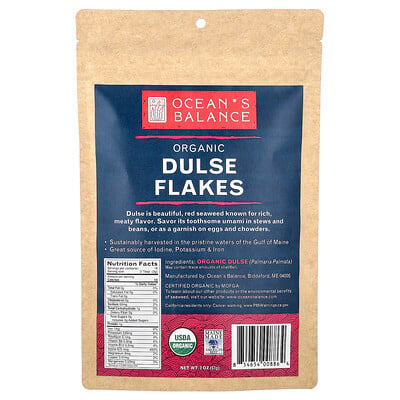 Ocean's Balance, Ekologiska dulseflingor, 57 g