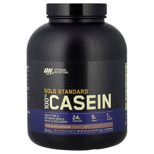 Optimum Nutrition, Gold Standard® 100 % kasein, chokladsupreme, 1,8 kg Optimum Nutrition, Gold Standard® 100 % kasein, chokladsupreme, 1,8 kg