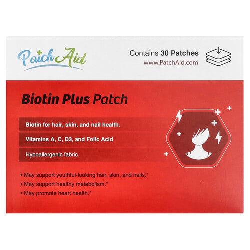 PatchAid, Biotin Plus-plåster, 30 plåster