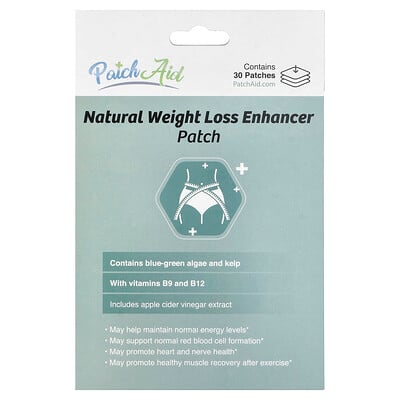 PatchAid, Natural Weight Loss Enhancer Patch, 30 Patches