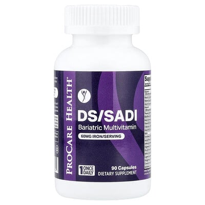 ProCare Health, DS/SADI Bariatrisk multivitamin, 90 kapslar