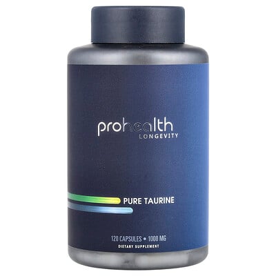 ProHealth Longevity, Ren taurin, 1 000 mg, 120 kapslar