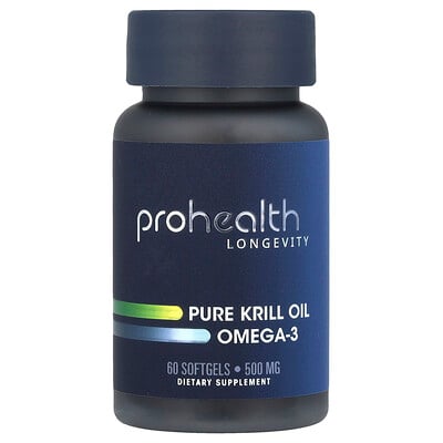 ProHealth Longevity, Ren krillolja Omega-3, 60 mjuka geler